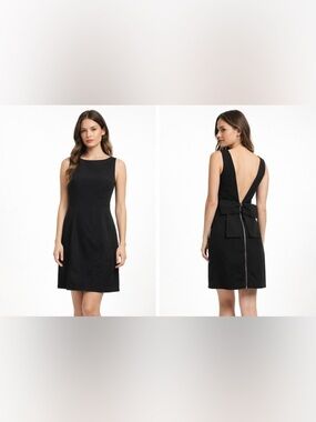 Black Bow-Back Dress (Forever 21) size medium